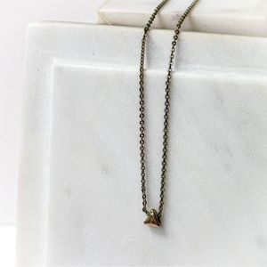 Dainty Triangle Pendant Necklace